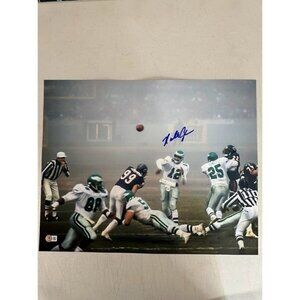 Randall Cunningham autograph signed Eagles Fog Bowl 16x20 photo Beckett
